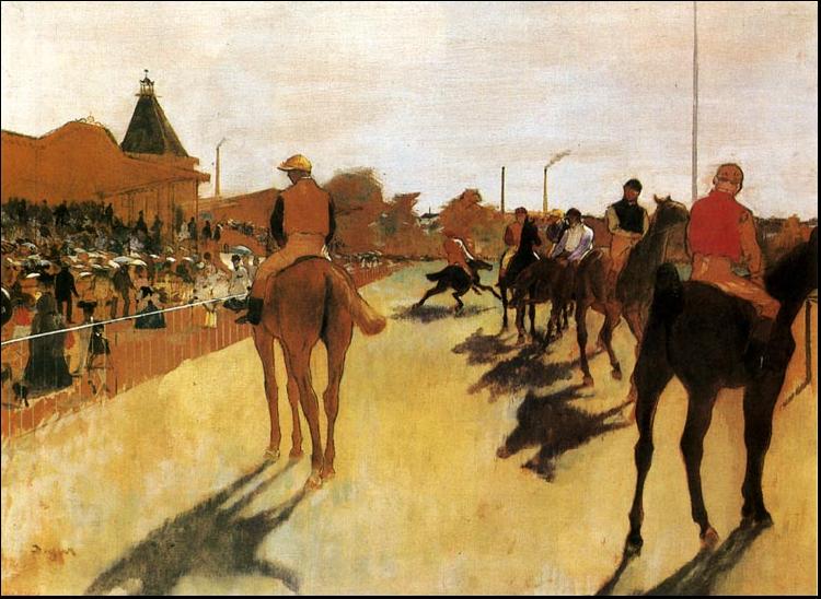 Edgar Degas Horses Before the Stands China oil painting art